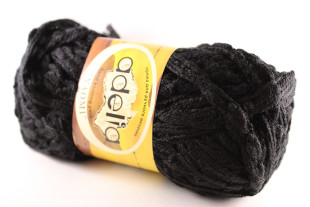 Пряжа ADELIA "NAOMI" 100% акрил 100г 24м±1.5м №02 ЧЕРНЫЙ