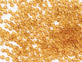 Бисер Чехия круглый 10/0 50г 10070h прозрачный темно-янтарный квадратное отверстие