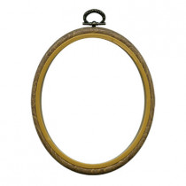 Пяльцы Gamma PHO- 050 пластик РАМКА овал ( 5" х 7" ) 13 х 18 см под дерево
