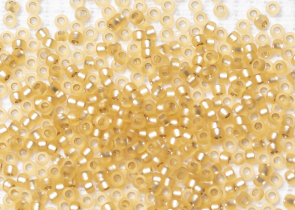 Бисер Япония MIYUKI Seed Beads 15/0 5г 0003F золотой серебряная линия внутри