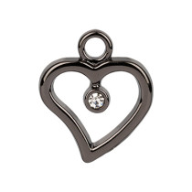 "BLITZ" PPT010 Подвеска 14 х 16 мм №06 черный никель (прозрачный)