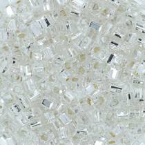Бисер Япония "TOHO" CUBE 1.5 мм 5 г №0021 серебристый