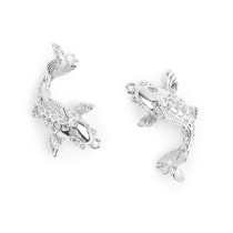 " Zlatka" Коннектор FMK- T06 18 х 10 мм 2 шт 01 под серебро