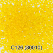 Бисер Чехия " GAMMA" круглый 3 10/ 0 2. 3 мм 5 г 1- й сорт C126 желтый ( 80010 ) 